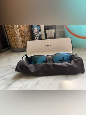 Roka Rory Men's Sunglasses with Blue Mirrored Lenses